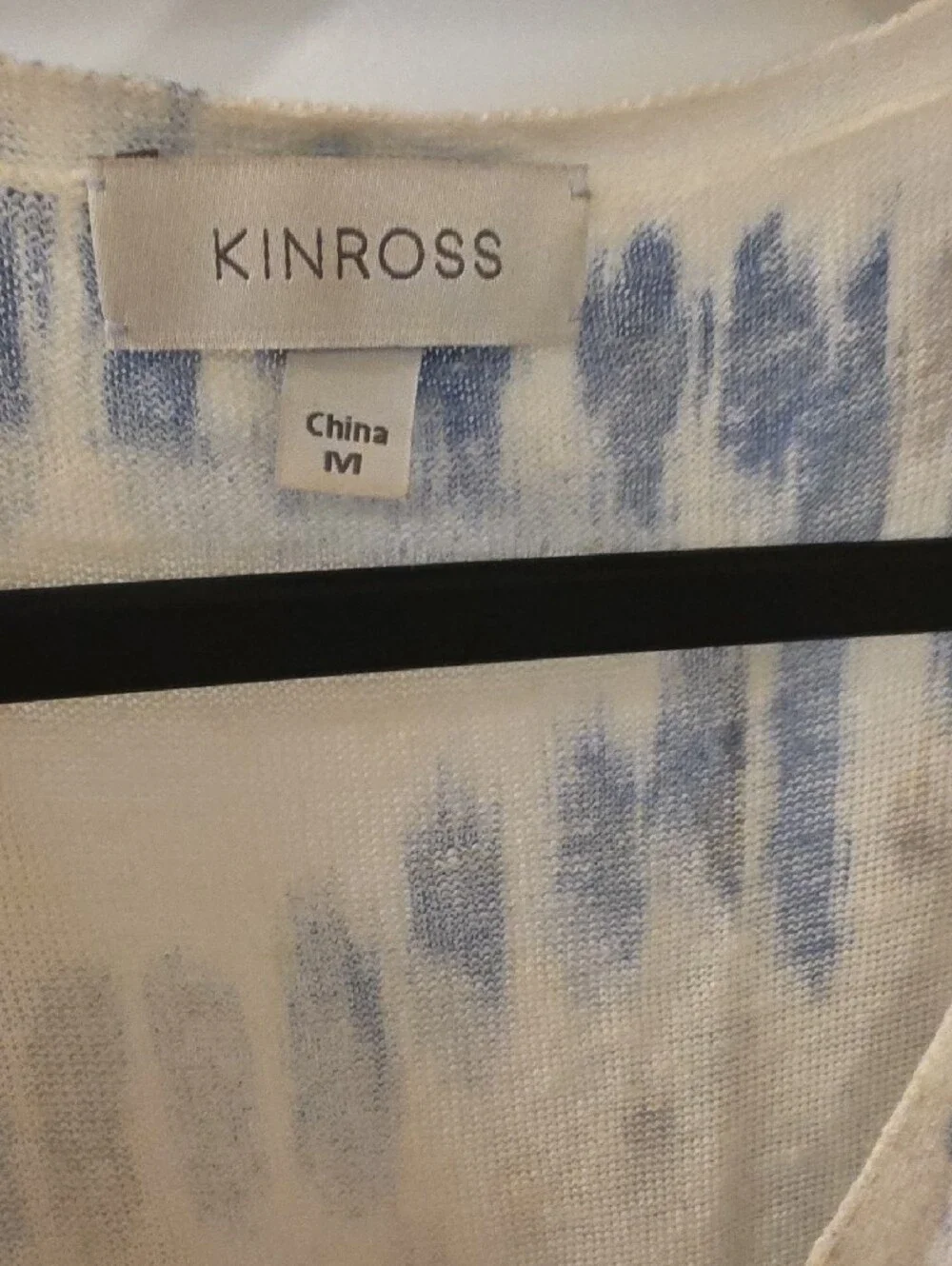 Kinross Pure Linen Cream and Light Blue Ikat Set